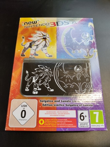 New Nintendo 3DS XL - Solgaleo & Lunala Limited Edition OVP