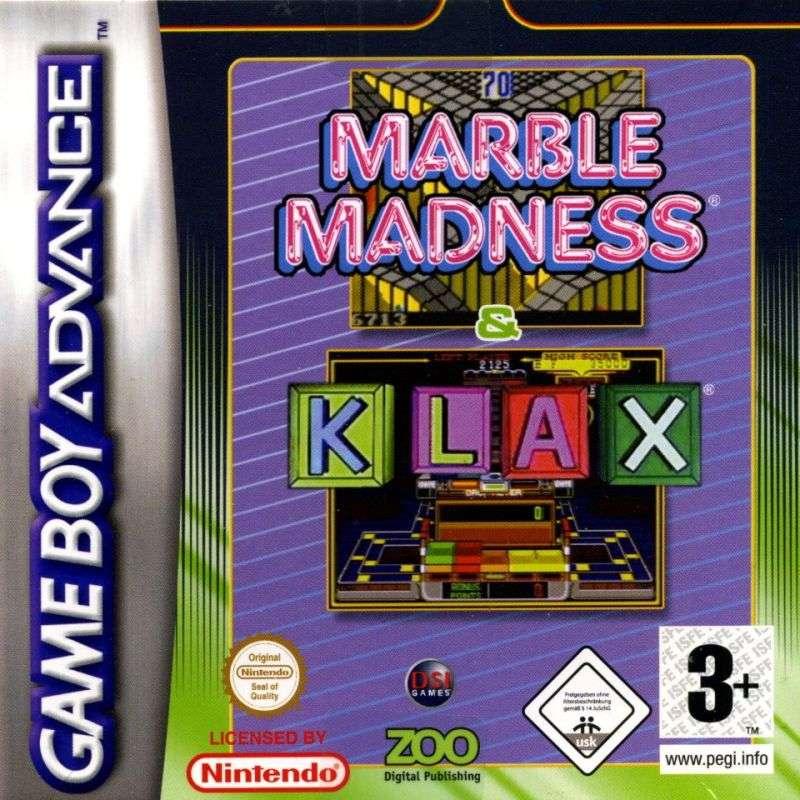 Marble Madness & Klax Arcade Game Boy Advance Nintendo