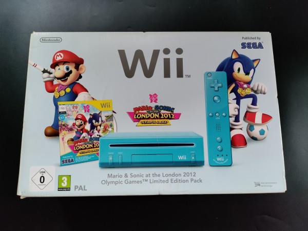 Wii Konsole - Mario & Sonic at the London 2012 Olympic Games Limited Edition Pack OVP