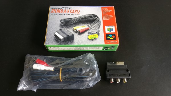 Nintendo AV Kabel für SNES, N64, NGC OVP