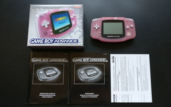 Game Boy Advance Clear Pink OVP