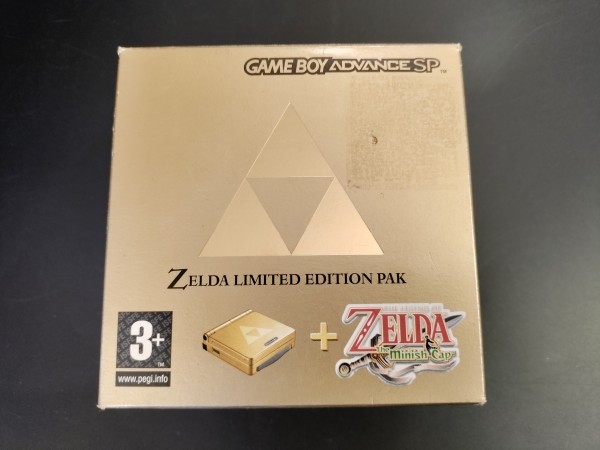 Game Boy Advance SP Zelda Limited Edition Pak OVP