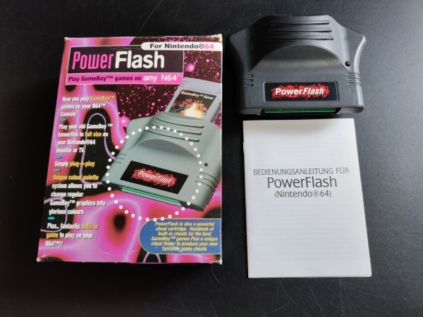 Power Flash - GameBoy Adapter für Nintendo 64 OVP