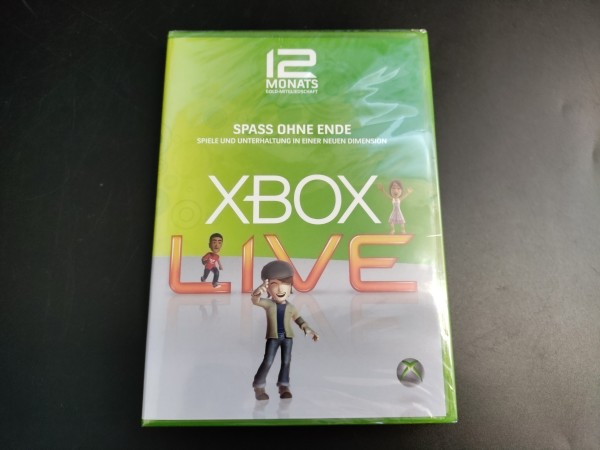 XBox Live 12 Monats Gold-Mitgliedschaft OVP *sealed*