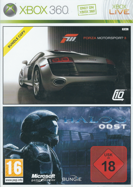 Forza Motorsport 3 + Halo 3: ODST OVP