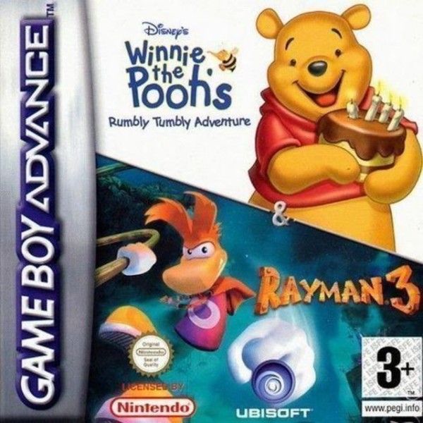 Disney's Winnie the Pooh's Rumbly Tumbly Adventure & Rayman 3 OVP *sealed*
