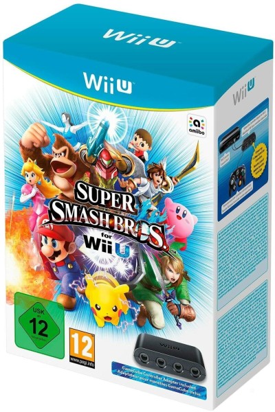 Super Smash Bros. for Wii U Adapter Bundle OVP