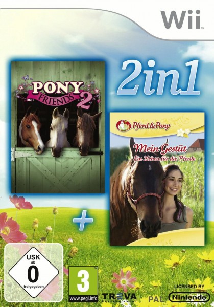 2 in 1: Pony Friends 2 + Mein Gestüt: Ein Leben für die Pferde OVP