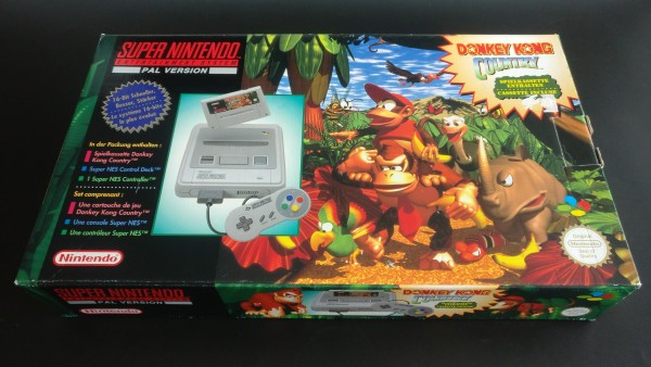 Super Nintendo Konsole - Donkey Kong Country Bundle-Edition OVP