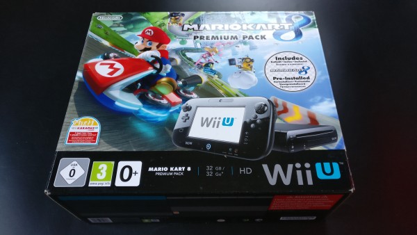 Wii U Konsole Schwarz 32GB "Mario Kart 8" Premium Pack OVP