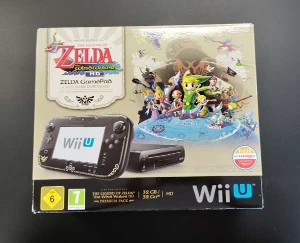 Wii U Konsole Schwarz 32GB "Wind Waker"-Edition OVP