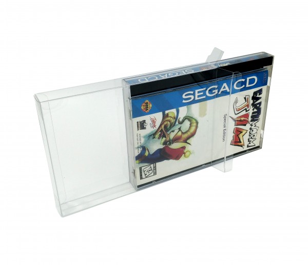 PET Schutzhülle für Sega Saturn & Mega CD US NTSC OVP Boxen