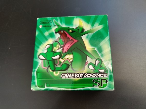 Game Boy Advance SP Pokemon Center Rayquaza Edition OVP