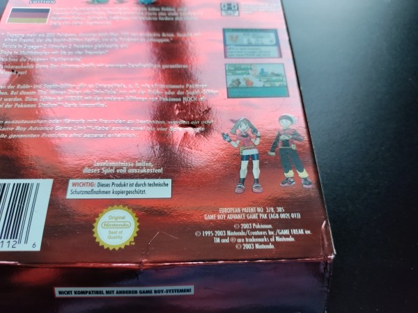 Pokemon Rubin Edition DE OVP