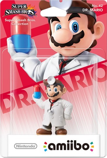 Amiibo - Dr. Mario (Super Smash Bros. Collection No.42) OVP (Budget)