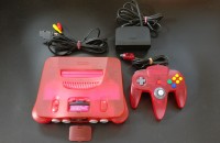 Nintendo 64 Konsole Clear Red