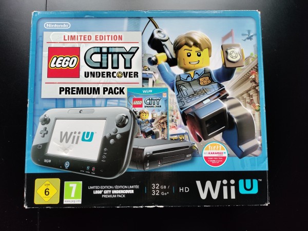 Wii U Konsole Schwarz 32GB "LEGO City Undercover" Premium Pack - Limited Edition OVP