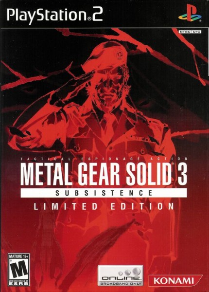 Metal Gear Solid 3: Subsistence - Limited Edition US NTSC OVP
