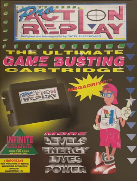 Mega Drive Pro Action Replay OVP