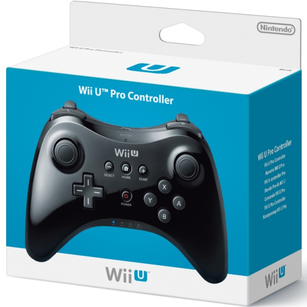 Wii U Pro Controller Schwarz OVP