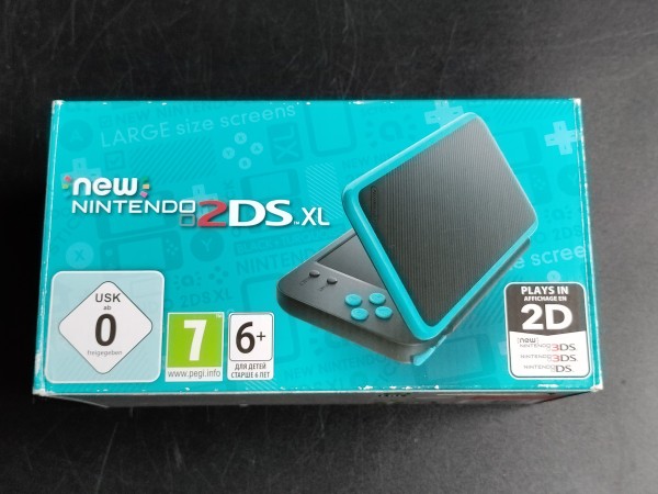 New Nintendo 2DS XL Black & Turquoise Edition OVP