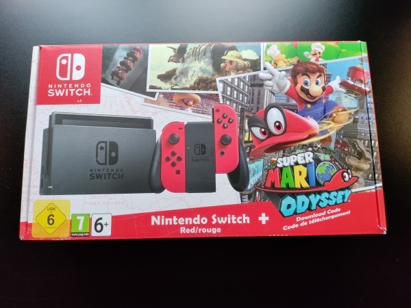 Nintendo Switch Konsole "Super Mario Odyssey" Bundle-Edition OVP