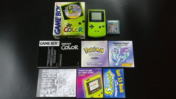 Game Boy Color Kiwi - Pokemon Crystal Bundle Edition OVP