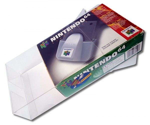 PET Schutzhülle für N64 Rumble Pak OVP Boxen
