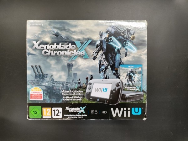 Wii U Konsole Schwarz 32GB "Xenoblade Chronicles X" Premium Pack OVP