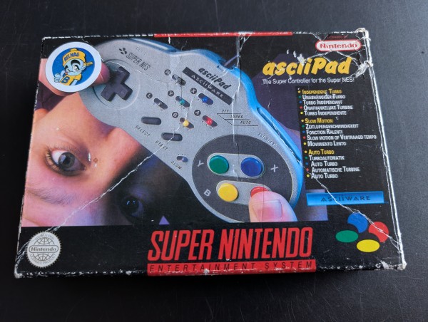 Super Nintendo Controller "asciiPad" OVP
