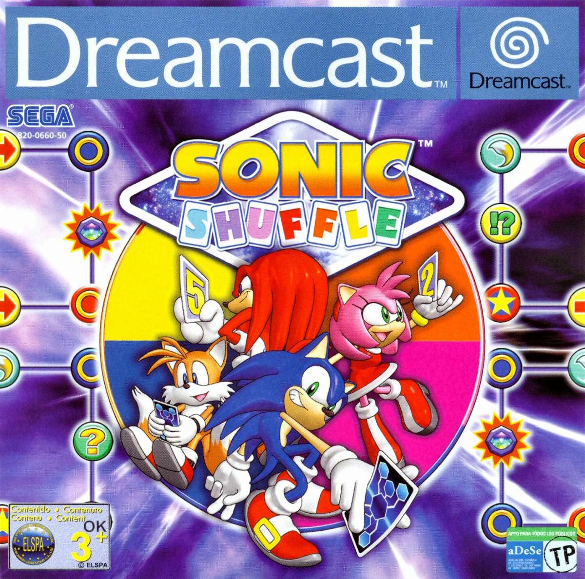 Sonic Shuffle OVP Strategie Dreamcast SEGA Classicgamestore.ch