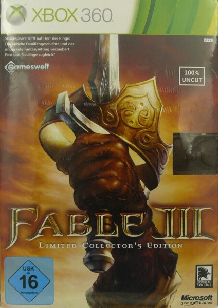 Fable III - Limited Collector's Edition OVP (Budget)