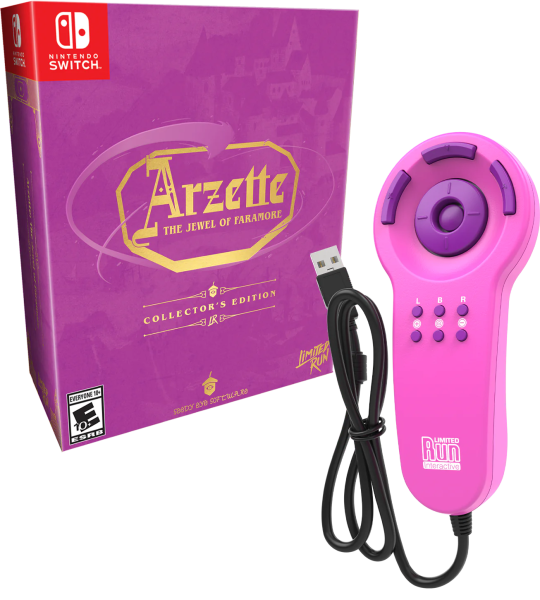 Arzette: The Jewel of Faramore - Collector's Edition & Pink Controller Bundle OVP *sealed*