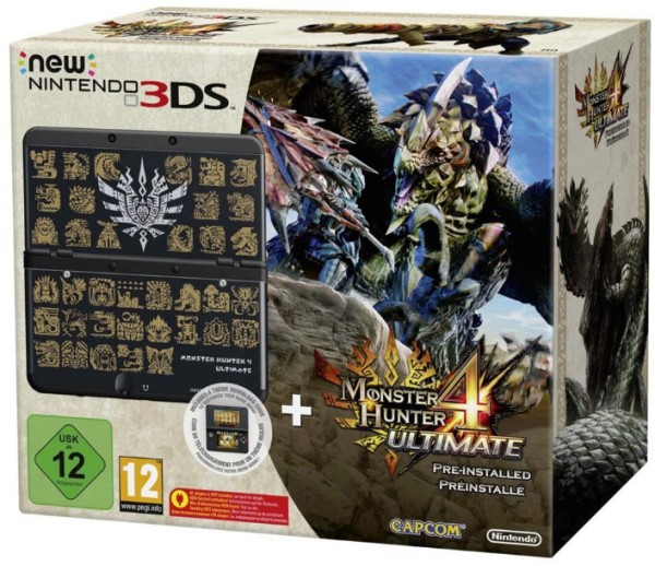 PET Schutzhülle für New 3DS XL Monster Hunter 4 & DBZ Special Edition OVP Box