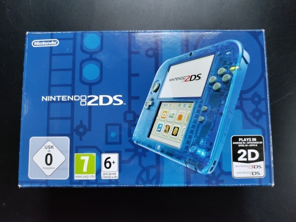 Nintendo 2DS Blau Transparent OVP