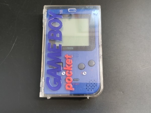 Game Boy Pocket Blau - Crystal Case OVP