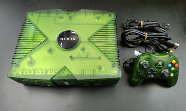XBox Konsole Clear Military Green