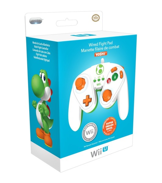 Nintendo Controller Wii U Wired Fight Pad "Yoshi" OVP