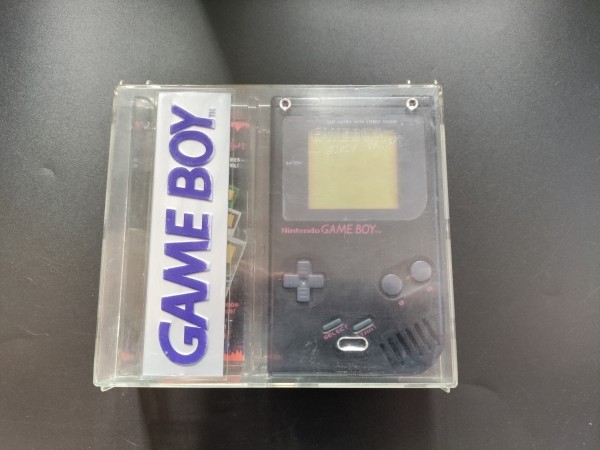 Game Boy DMG-01 Schwarz - Crystal Case OVP