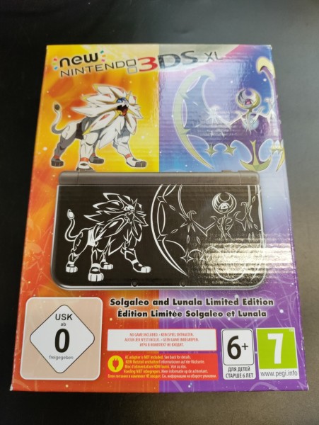 New Nintendo 3DS XL - Solgaleo & Lunala Limited Edition OVP