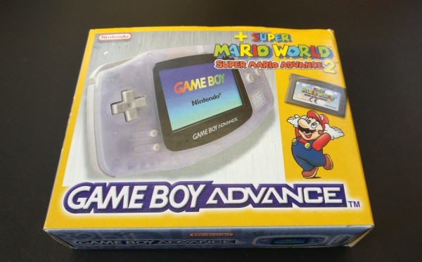 Game Boy Advance Clear Blue "Super Mario Advance 2" Bundle OVP