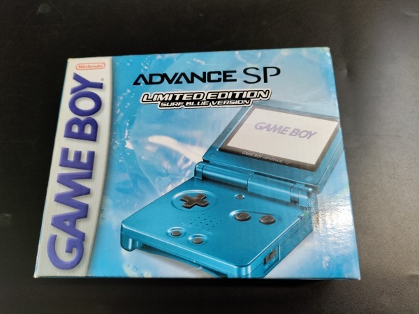 Game Boy Advance SP Surf Blue Limited Edition OVP