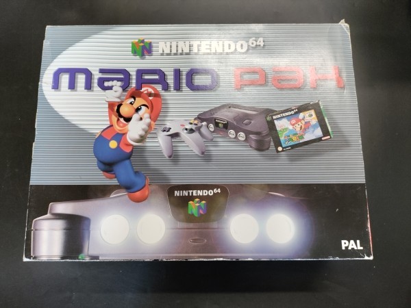 Nintendo 64 Konsole Schwarz - Mario Pak OVP