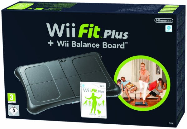 Wii Fit Plus + Balance Board Schwarz OVP